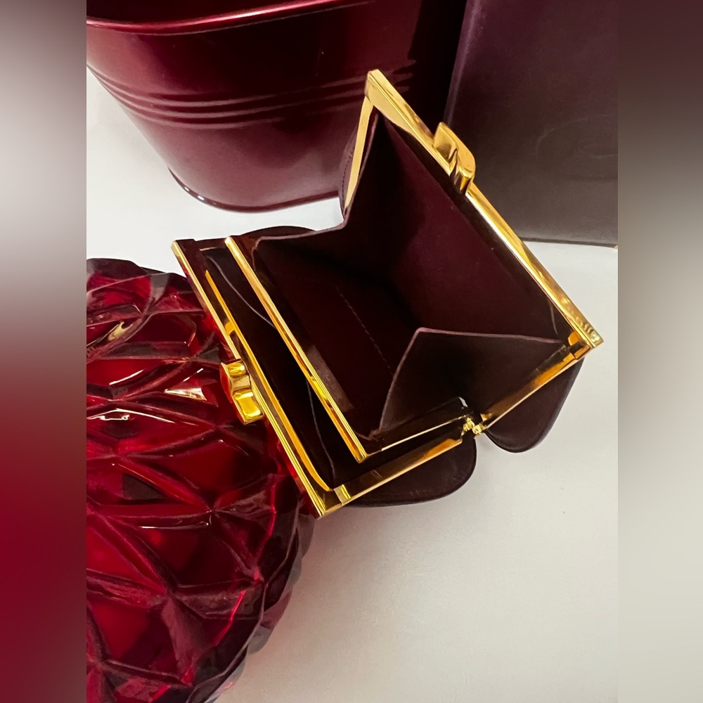 Cartier kisslock coin pouch